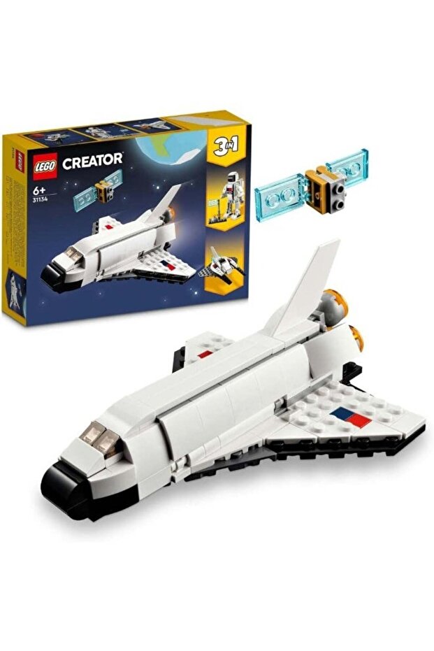 Creator Space Shuttle 31134 – 144-Piece STEM Building Set for Kids