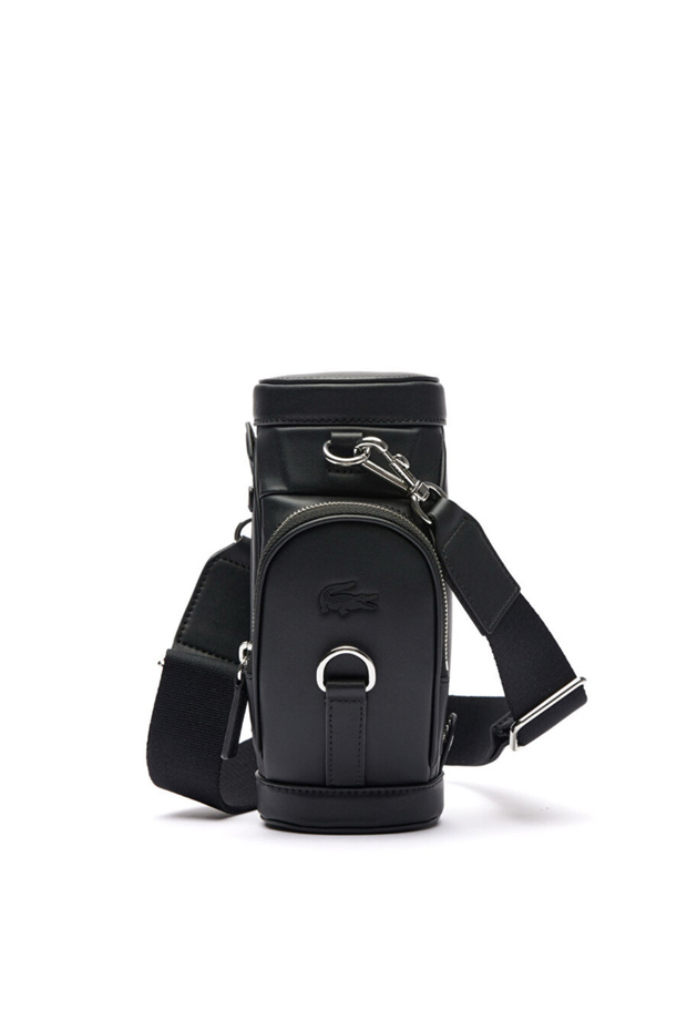 Black Women's Shoulder Bag with Logo Elsbeauty