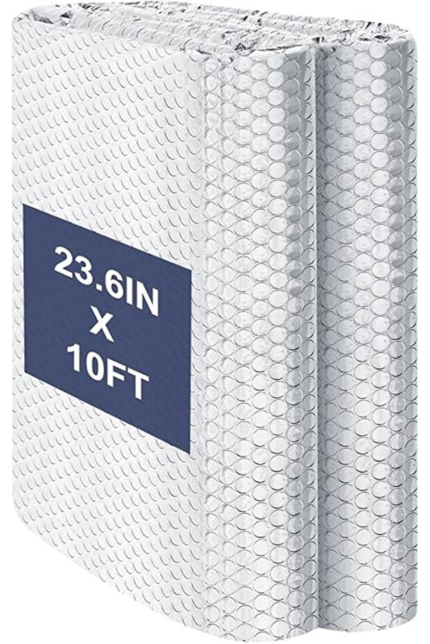 Double Reflective Bubble Foil Insulation Foam, Aluminum Foil Thermal Insulation Radiant Barrier for