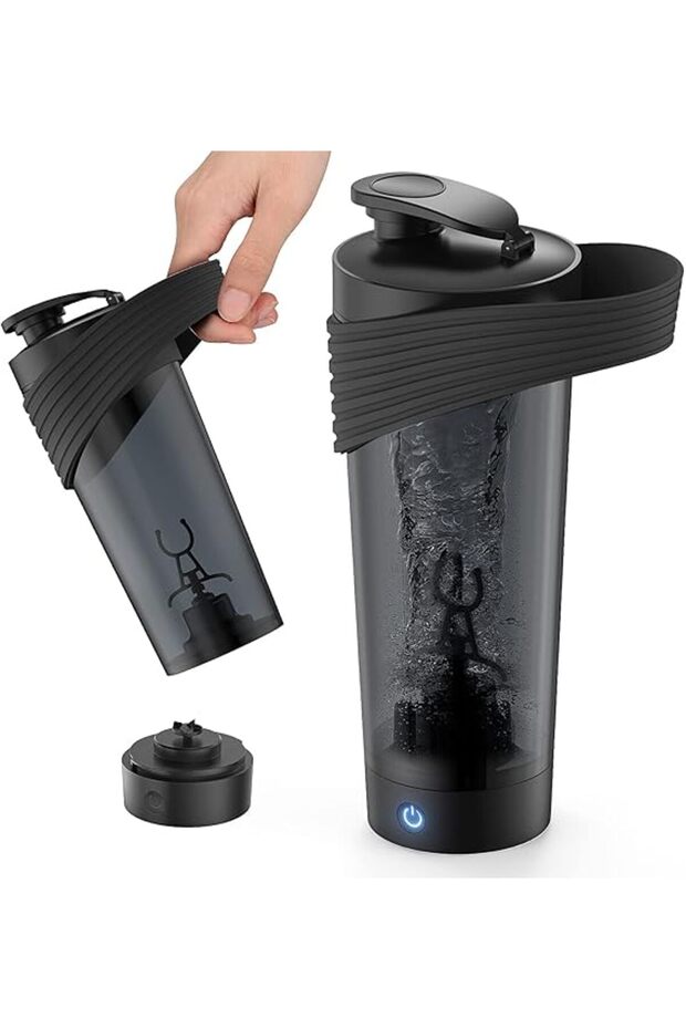 Electric Protein Shaker Bottle, 28oz USB Rechargeable Blender Bottle, Shaker Cup for Protein Mixes,