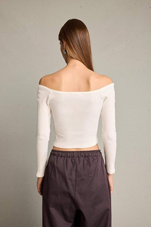 Omzu Açık Uzun Kollu Bluz G5050AX25WN - 6