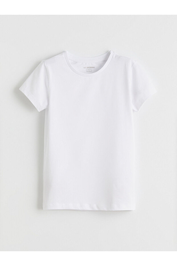 قميص داخلي للأولاد برقبة دائرية وأكمام قصيرة - 1