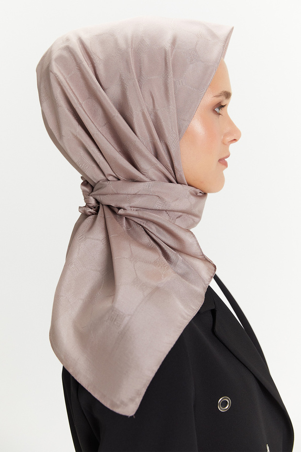 Petek Desenli Eşarp - 3