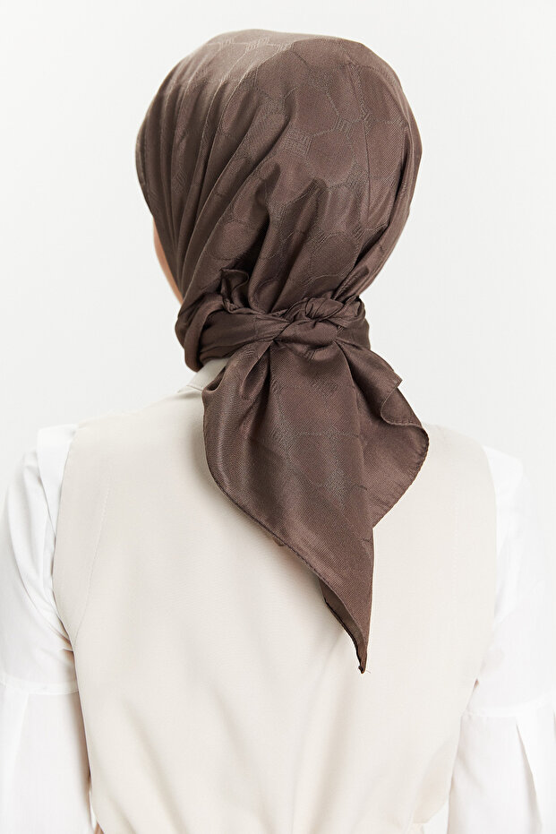 Petek Desenli Eşarp - 3