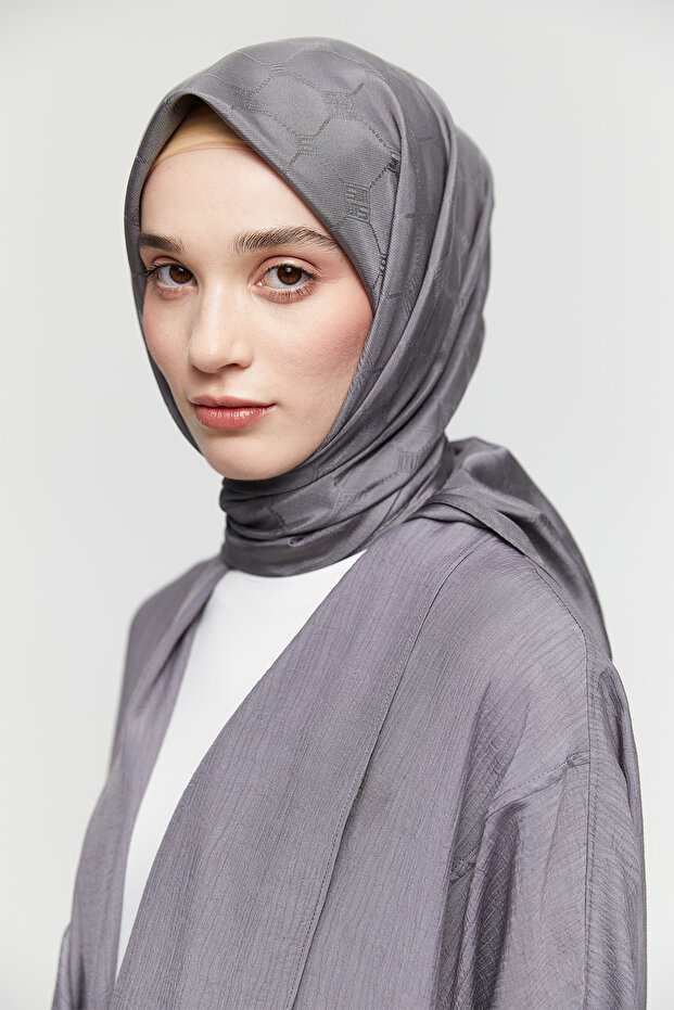 Petek Desenli Eşarp - 1