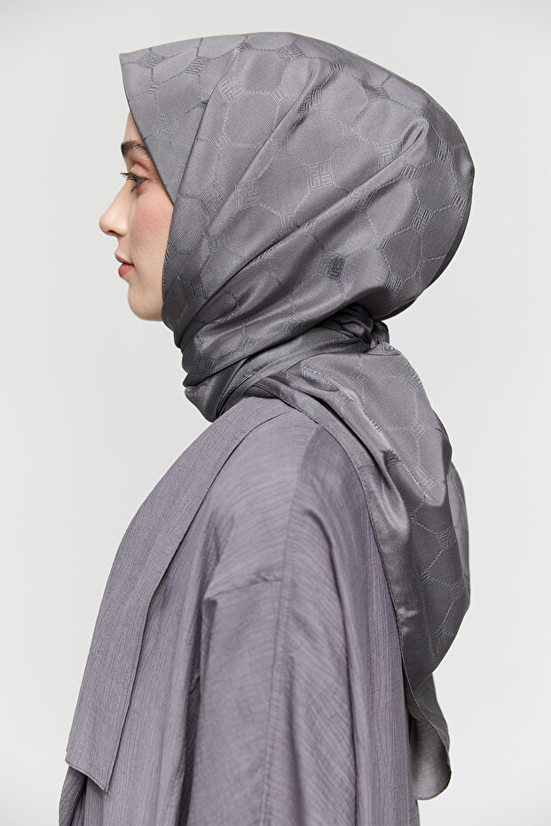 Petek Desenli Eşarp - 2