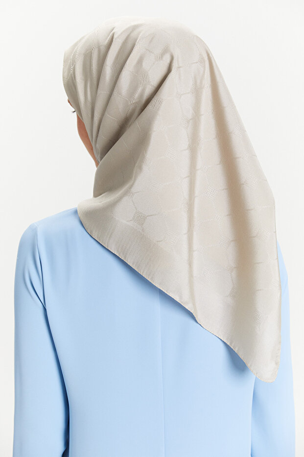Petek Desenli Eşarp - 3