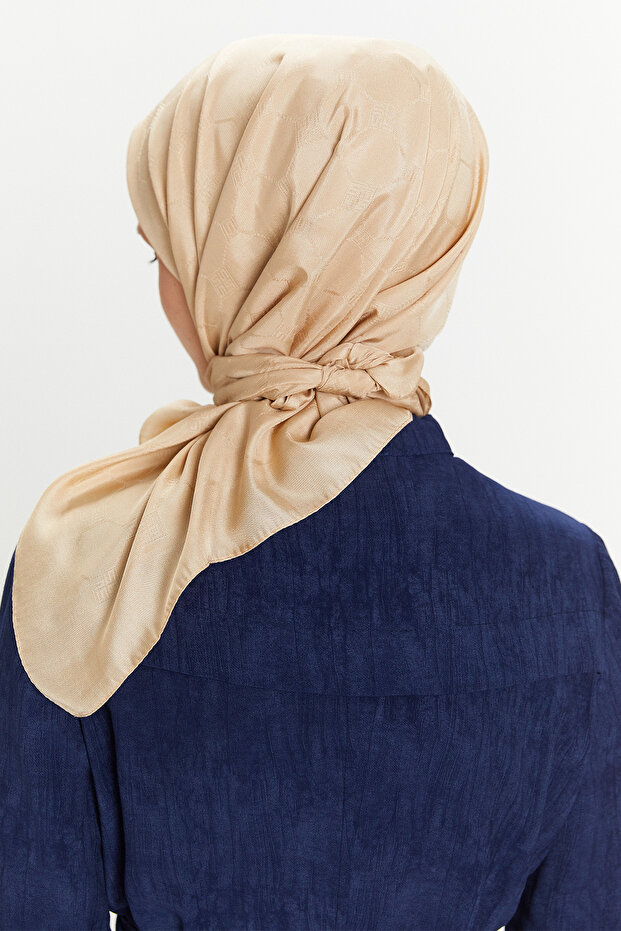 Petek Desenli Eşarp - 5