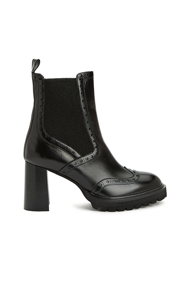Siyah Kadın Deri Bot - 2