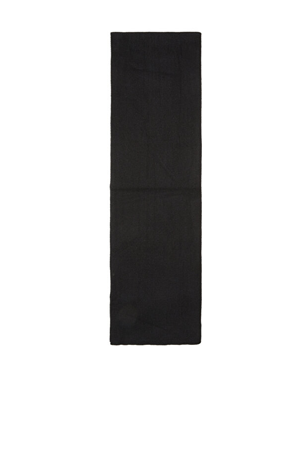 Siyah Erkek Örme Atkı - 3