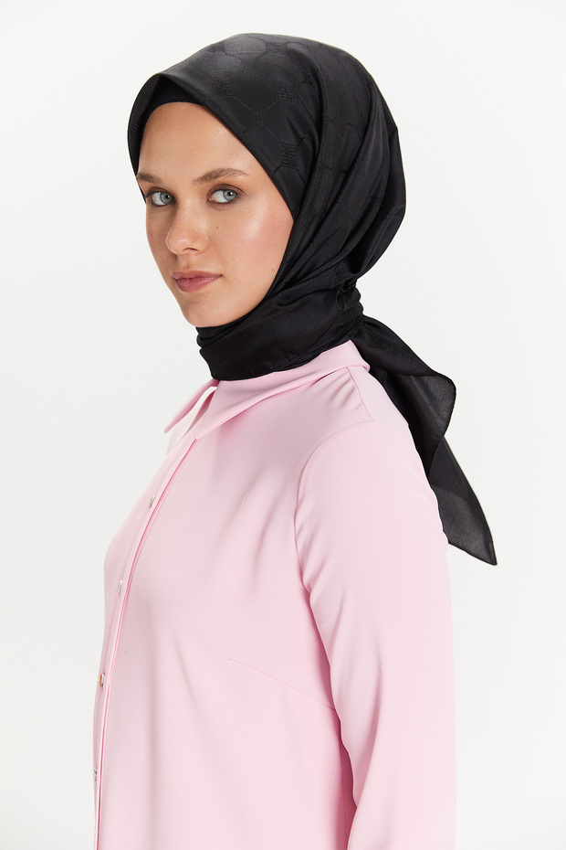 Petek Desenli Eşarp - 2