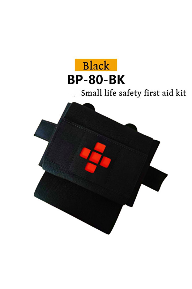 مجموعة الإسعافات الأولية للصدمات الدقيقة BP-80-BK، حقيبة تخزين، ملحقات مجموعة النجاة من الصدمات