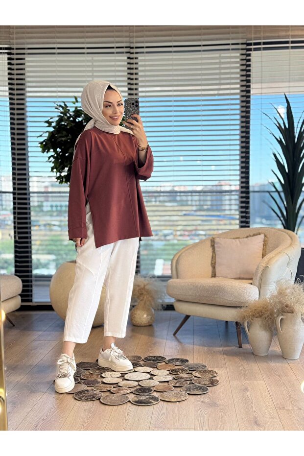 Dikiş Detaylı Sweat - 1