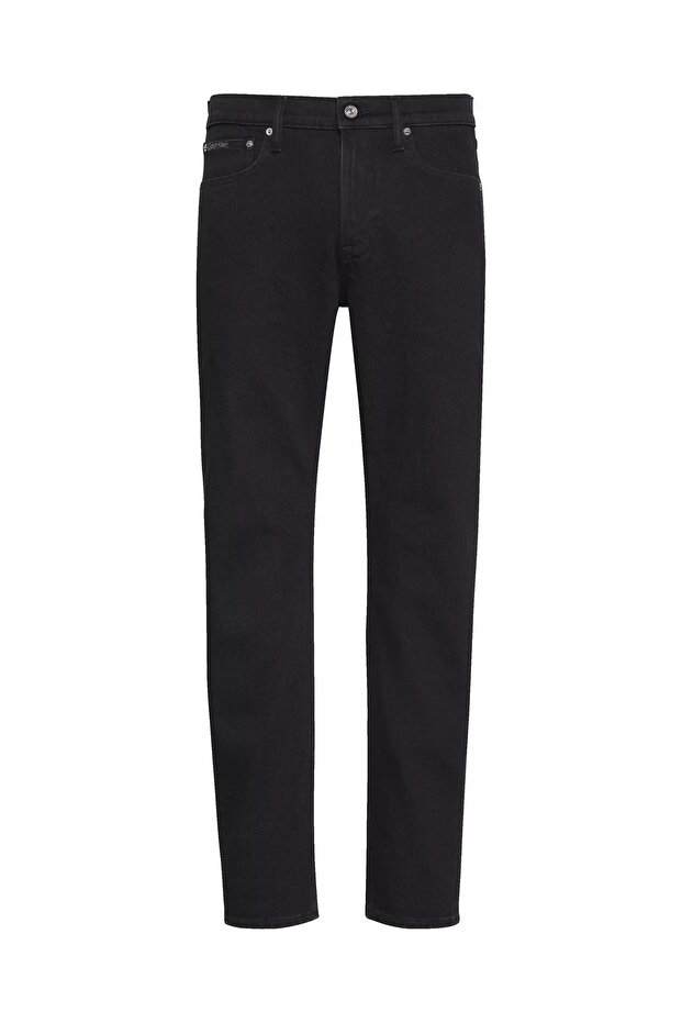 Men's Slim Fit Tapered Thermal Jean Pants - Black
