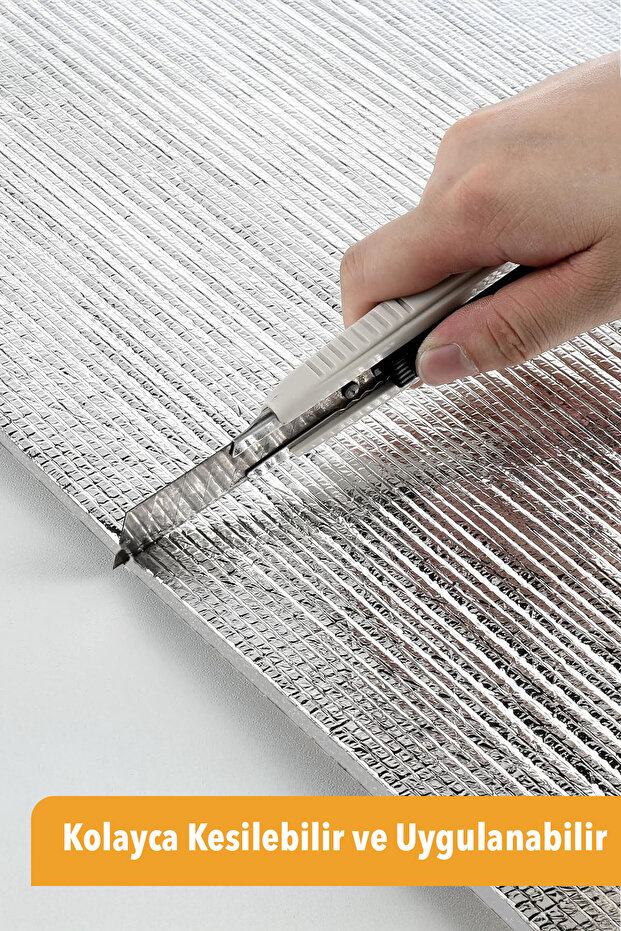 5 ADET Petek Kalorifer Radyatör Arkası Folyolu Plaka Isı Yalıtım Levhası Şilte - 5