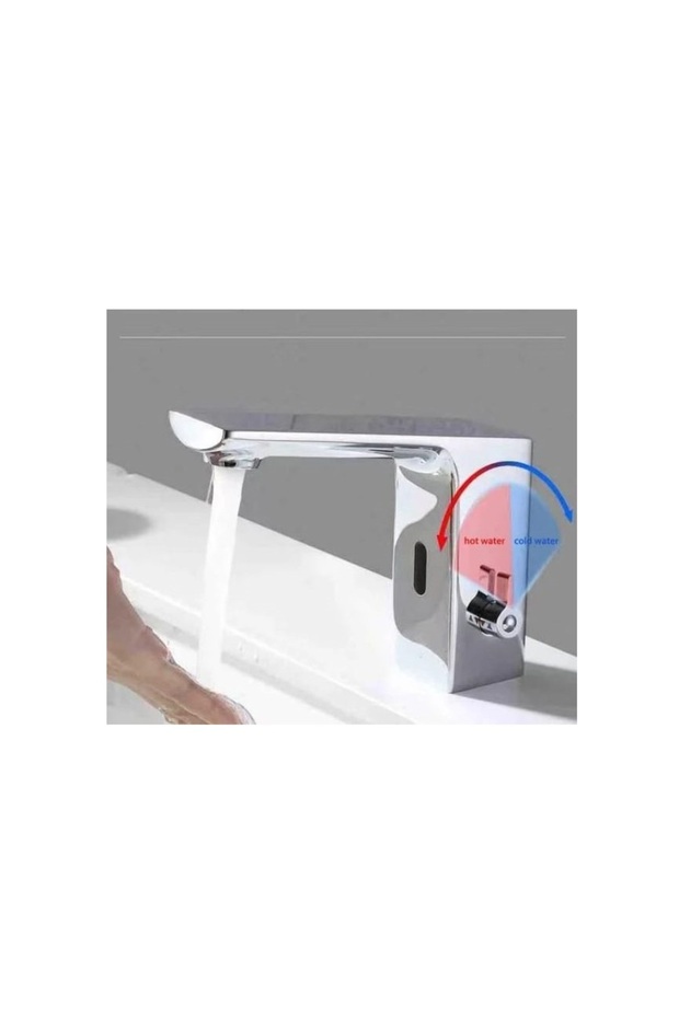 TRENDY'S sensor basin mixer, smart with mixer, DC6V, shiny chrome - 1