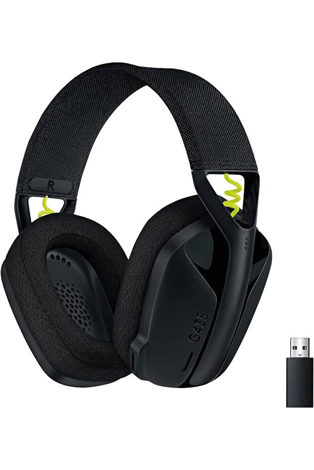 سماعة الألعاب اللاسلكية Logitech G435 LIGHTSPEED وBluetooth - أسود - 1