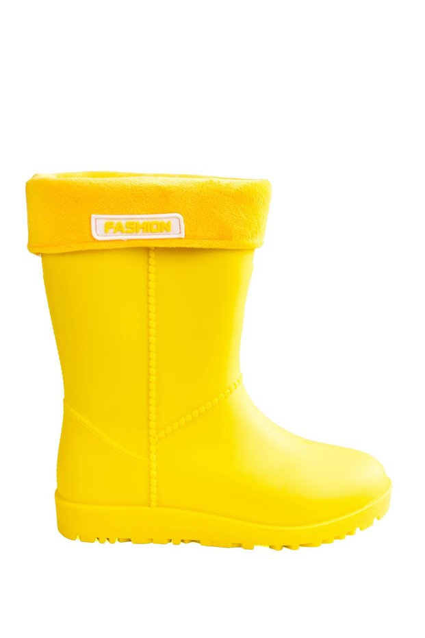 Modaonn Girls' Warm Lined Waterproof Rain Boots