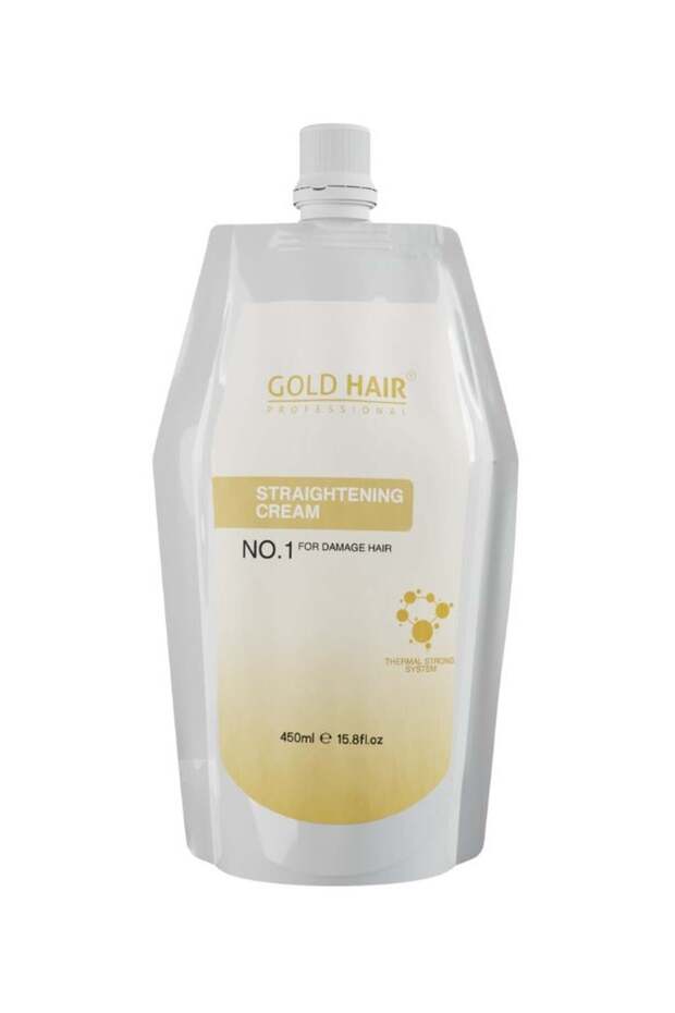GOLD HAIR No. 1 Straightening Cream Thermal Strong System For Damage Hair