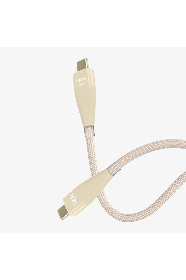 كابل بيانات K690 Safe بطول 1200 مم وقوة 100 واط من نوع Tip-C إلى Tip-C