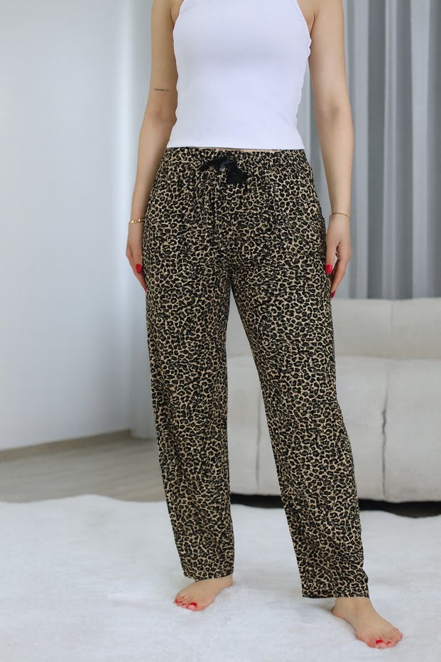 Women's R.E.L.A.X F.I.T. Micro Suede Breathable Fabric Waist Elastic_Ribbon Detail Pajamas