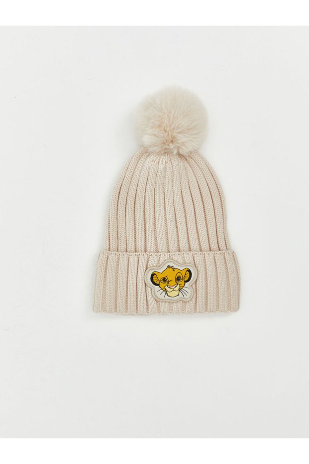 Rmz Gi̇yi̇m Farkiyla Baby Boy Beanie with Lion King Figure