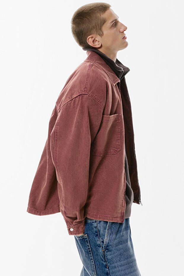 Fermuarlı Cepli Gömlek - 4