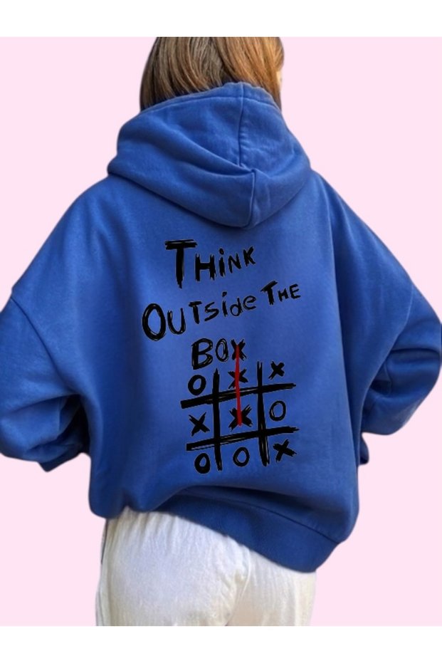 Unisex Box Colorful Custom Printed Cotton Oversize Hooded Sweatshirt
