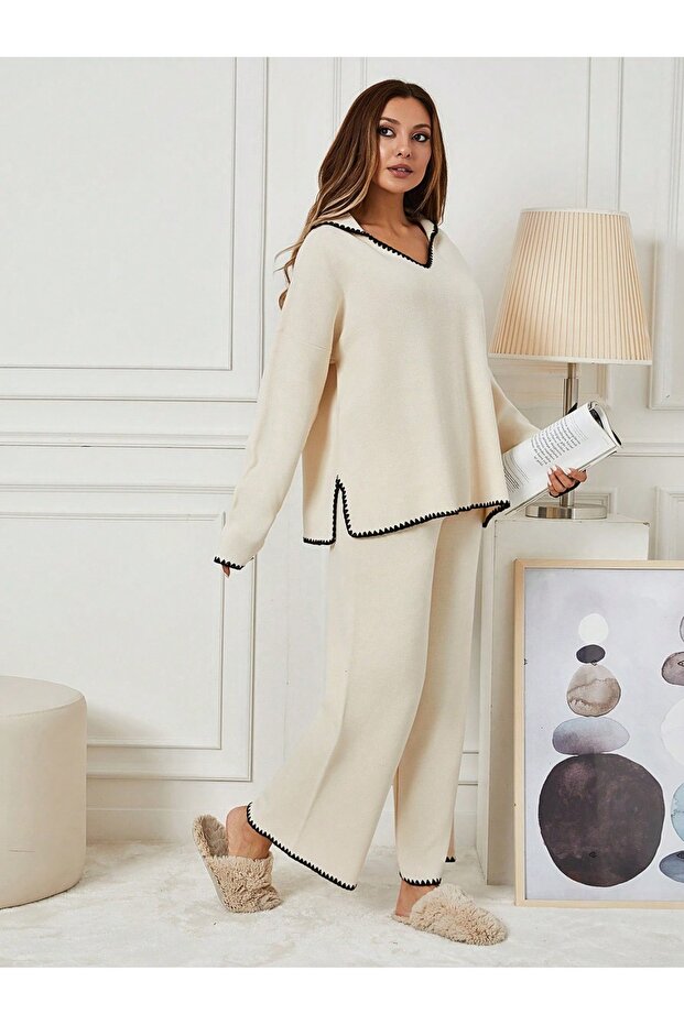 Comfortable Two-Piece Knit Set