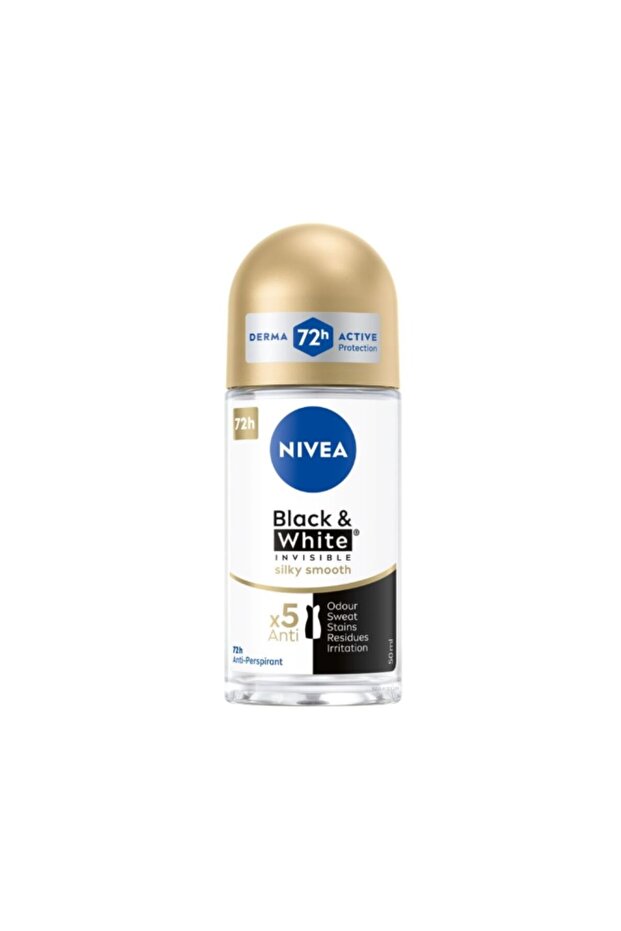 Black & White Invisible Silky Smooth Roll-On Deodorant-50 ml