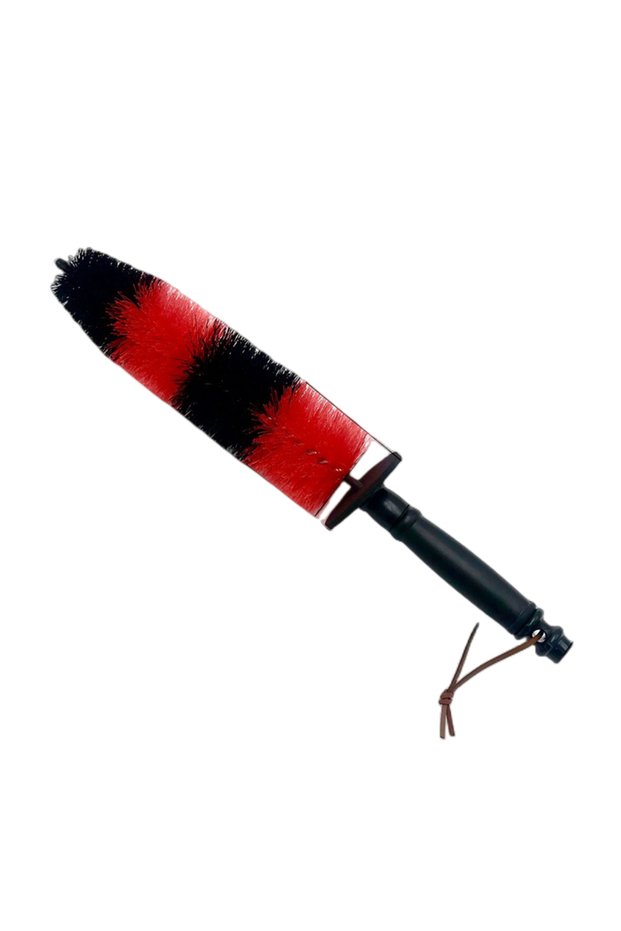 CR043 Red Car Brush Auto Wheel Long Soft Cleaning Brush Car Wheel Brush Rim Tire Detailing Brush Car