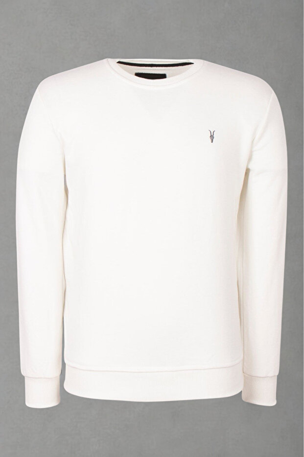 Erkek Basic Bisiklet Yaka Bol 3 Lü Swetshirt - 5