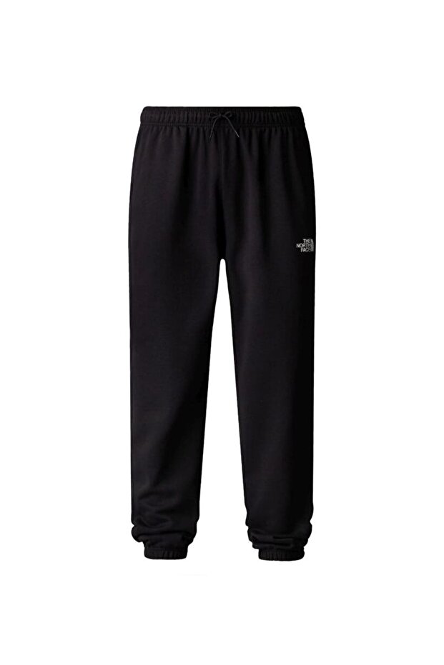 Erkek Simple Dome Regular Tapered Eşofman Altı - Siyah - 2