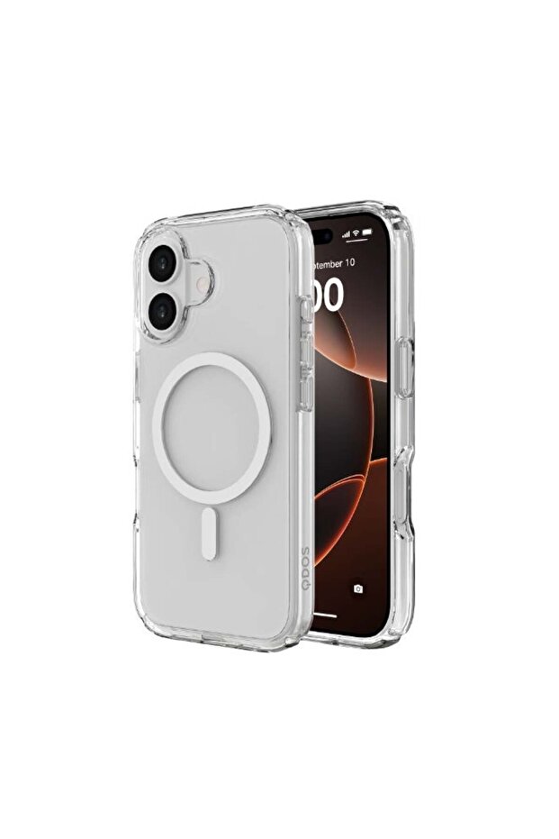 جراب iPhone 17 Hybrid Drop - شفاف، مُعاد تدويره، مقاوم للصدمات، MagSafe، رفيع، ذو جودة عسكرية