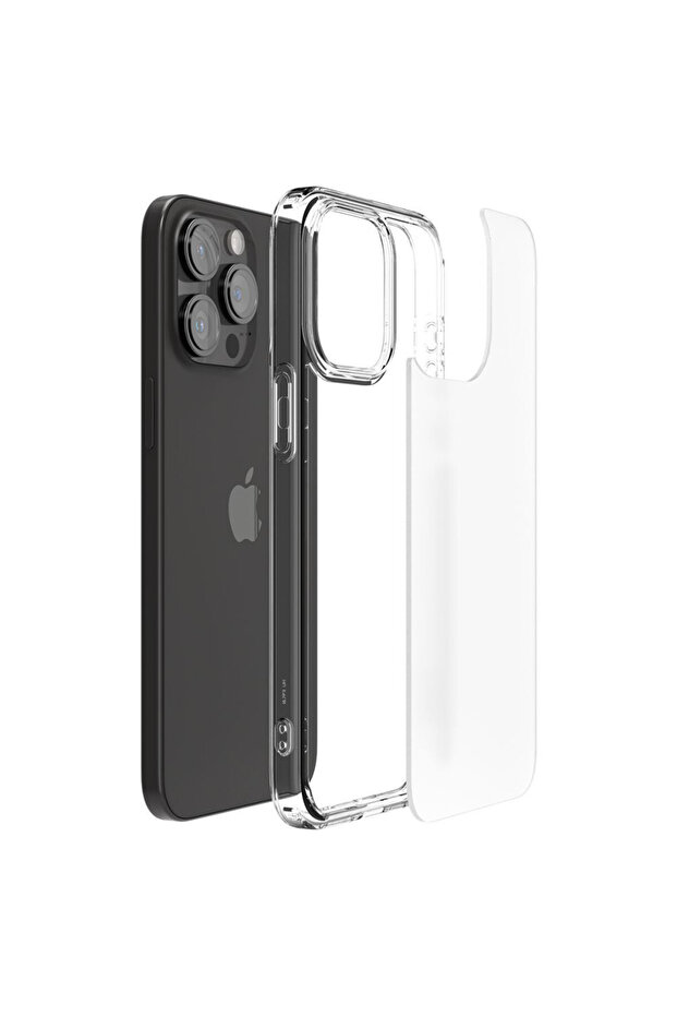 Matte Ultra Hybrid Protective Case for iPhone 16 Plus, Transparent - 4