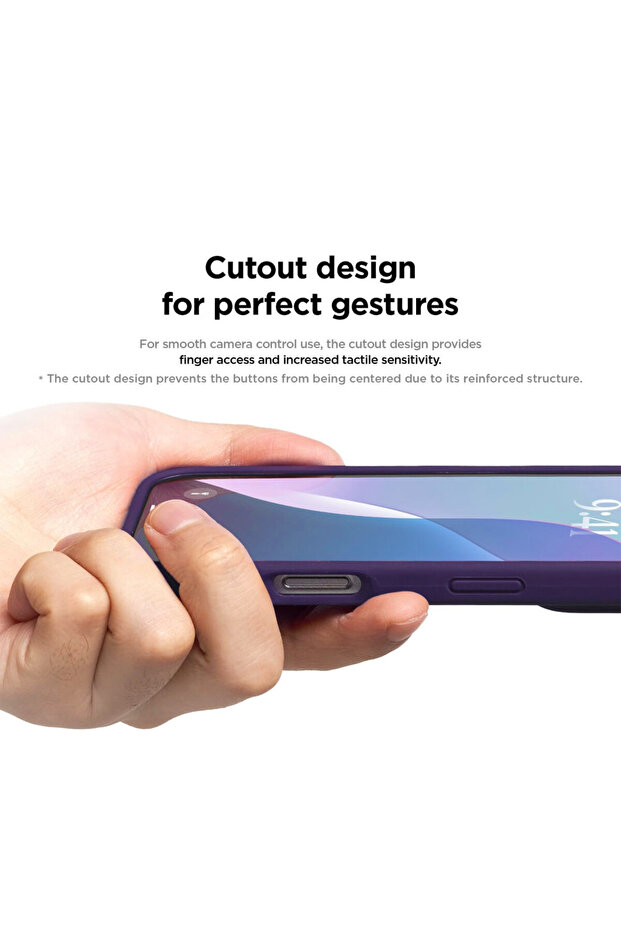 Soft-Touch Silicone Microfiber Protective Case for Apple iPhone 16 Pro, Wireless Charging, Purple - 6