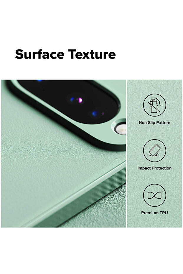 Protective Case for Google Pixel 10, TPU Bumper, Matte Texture, Prevents Slipping, Mint Green - 2