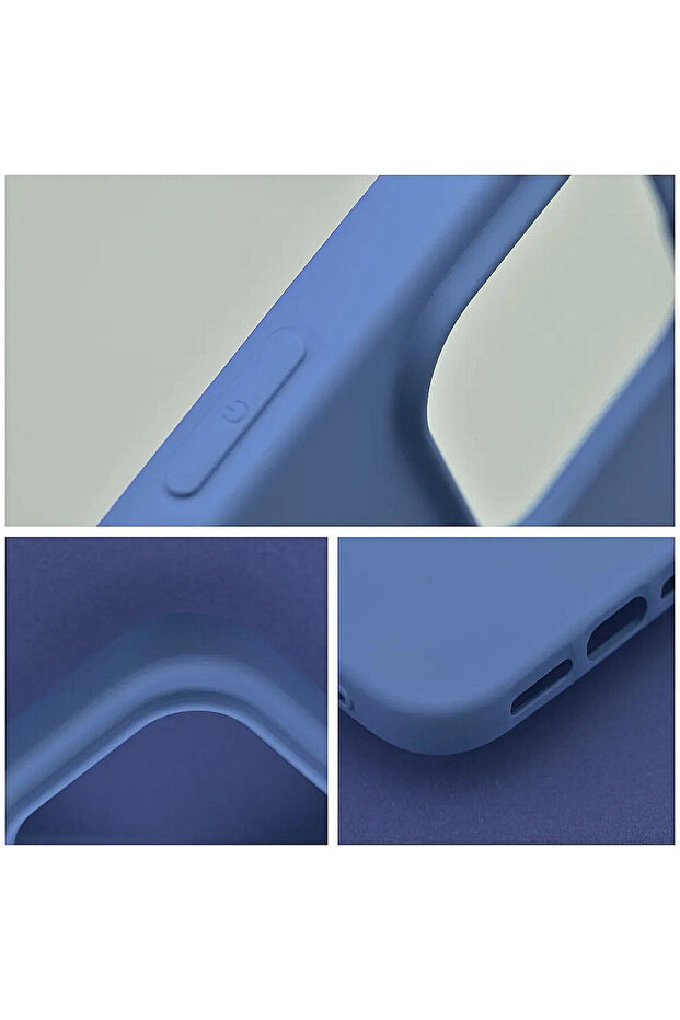 Silicone Case for Apple iPhone 15 Plus, Microfiber Interior, Smooth Feeling, Blue - 6