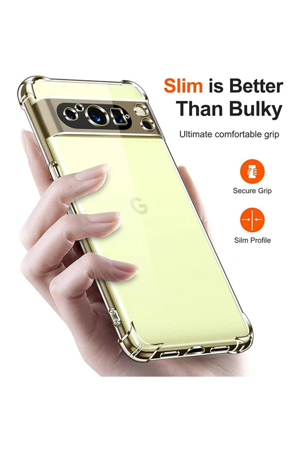 Husa Top-Grade AntiShock pentru Google Pixel 9 Pro, Transparent - 3