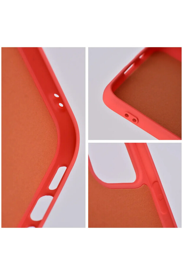 Soft-Touch Silicone Microfiber Protective Case for Apple iPhone 16, Wireless Charging, Peach - 5