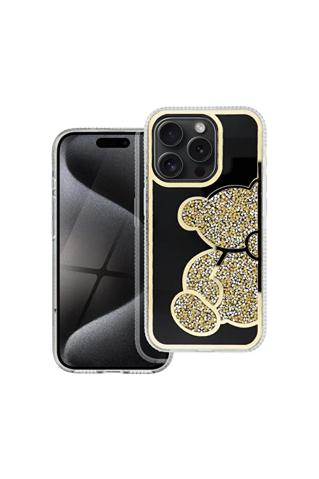 Teddy's Case for Apple iPhone 16 Plus, AntiShock, Gold - 1