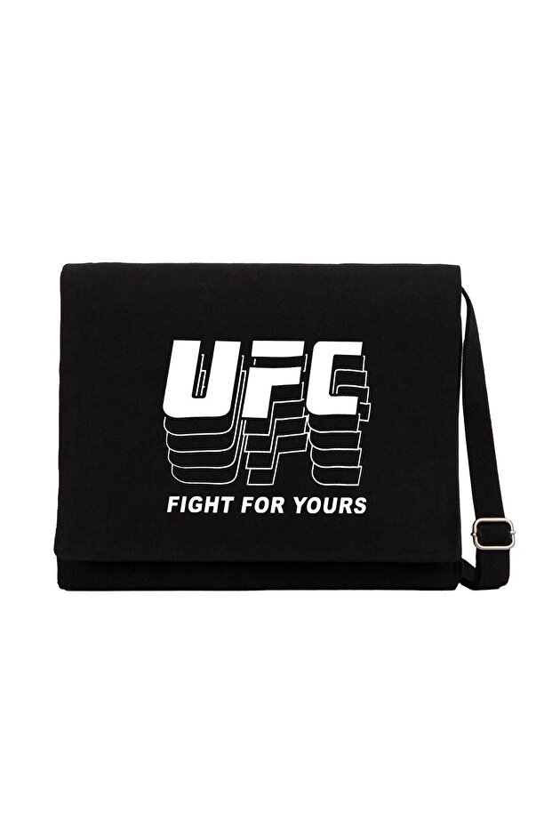حقيبة ماسنجر من القماش الأسود UFC FG