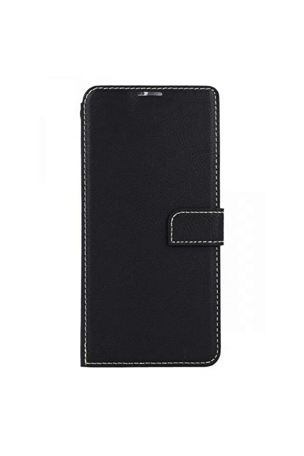 Handmade Flip Case for Apple iPhone 12 Pro Max, Stand Function, Wallet, Black - 1