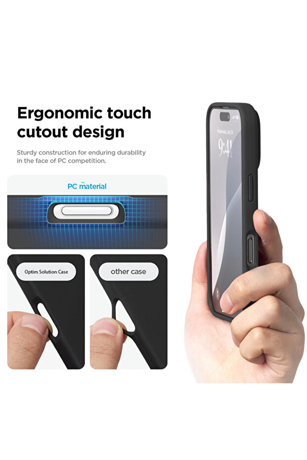 Smooth Silicone Microfiber Protective Case for Apple iPhone 16 Plus, Black - 2