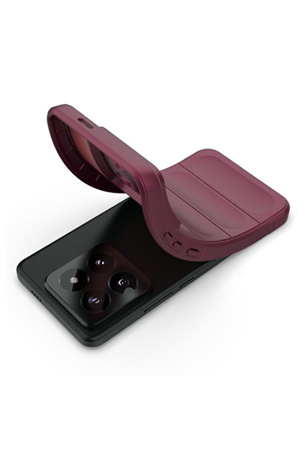 Buffer Case with Microfiber for Xiaomi 15, Flexible TPU, Purple - 3