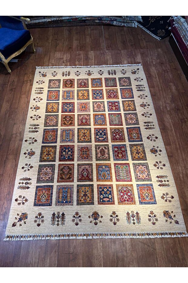 El dokuma Afgan halısı - 1