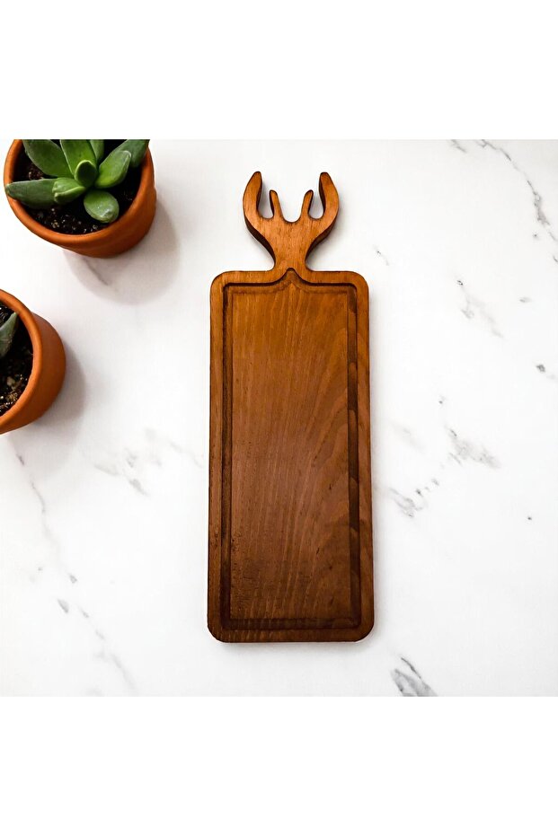 لوح تقطيع على شكل غزال - حامل عرض تقديمي - حامل عرض على شكل غزال - 2