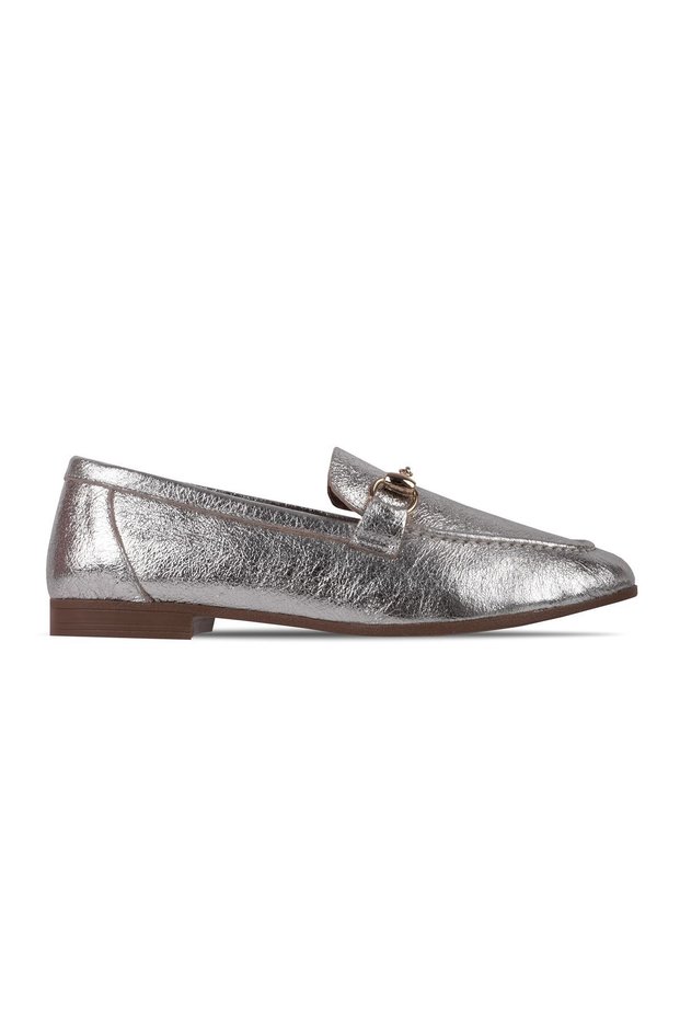 Sasy Women's Genuine Leather Buckle Ballerina Shoes 4188