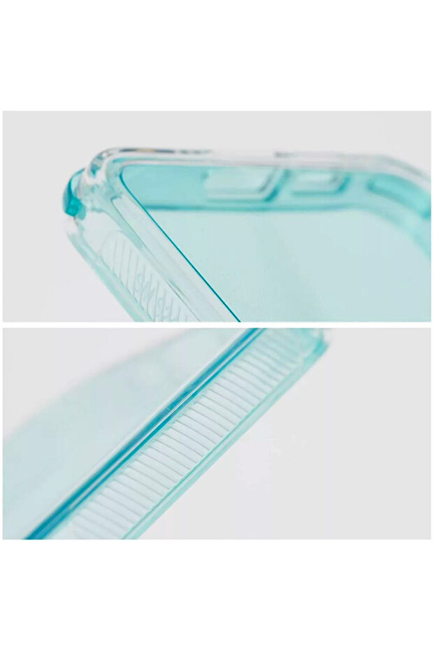 ArrayEX Lucid Case for Apple iPhone 16 Plus, AntiShock, Clear/Mint Green - 3