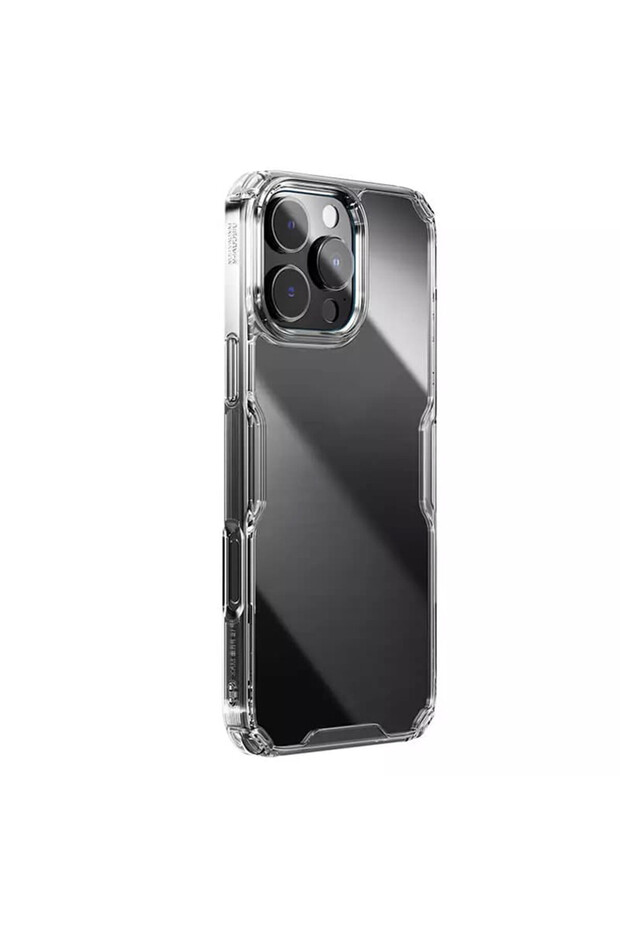 AntiShock Case for Apple iPhone 16 Pro Max, Anti-Yellowing, Transparent - 4